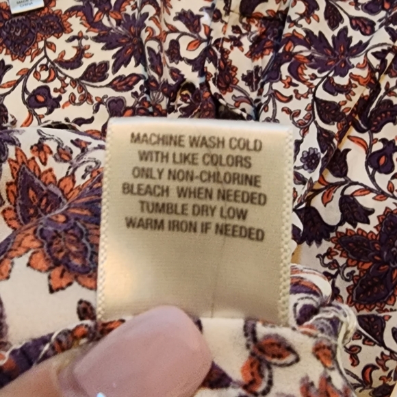 Dress Barn women's plus size white floral peasant blouse plus size 1X - Picture 12 of 13